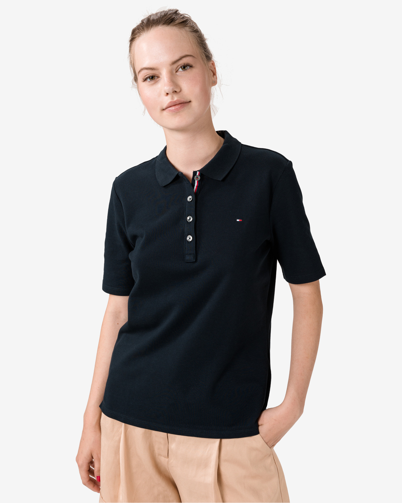 Obrázok Essential Polo tričko Tommy Hilfiger | Modrá | Dámske | XS