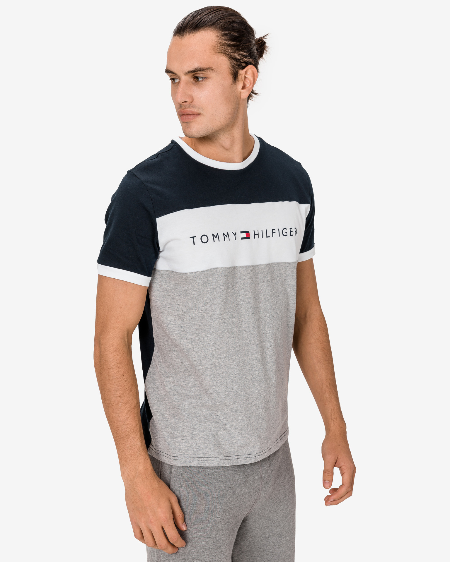 Obrázok Tričko na spanie Tommy Hilfiger | Modrá Šedá | Pánske | XL