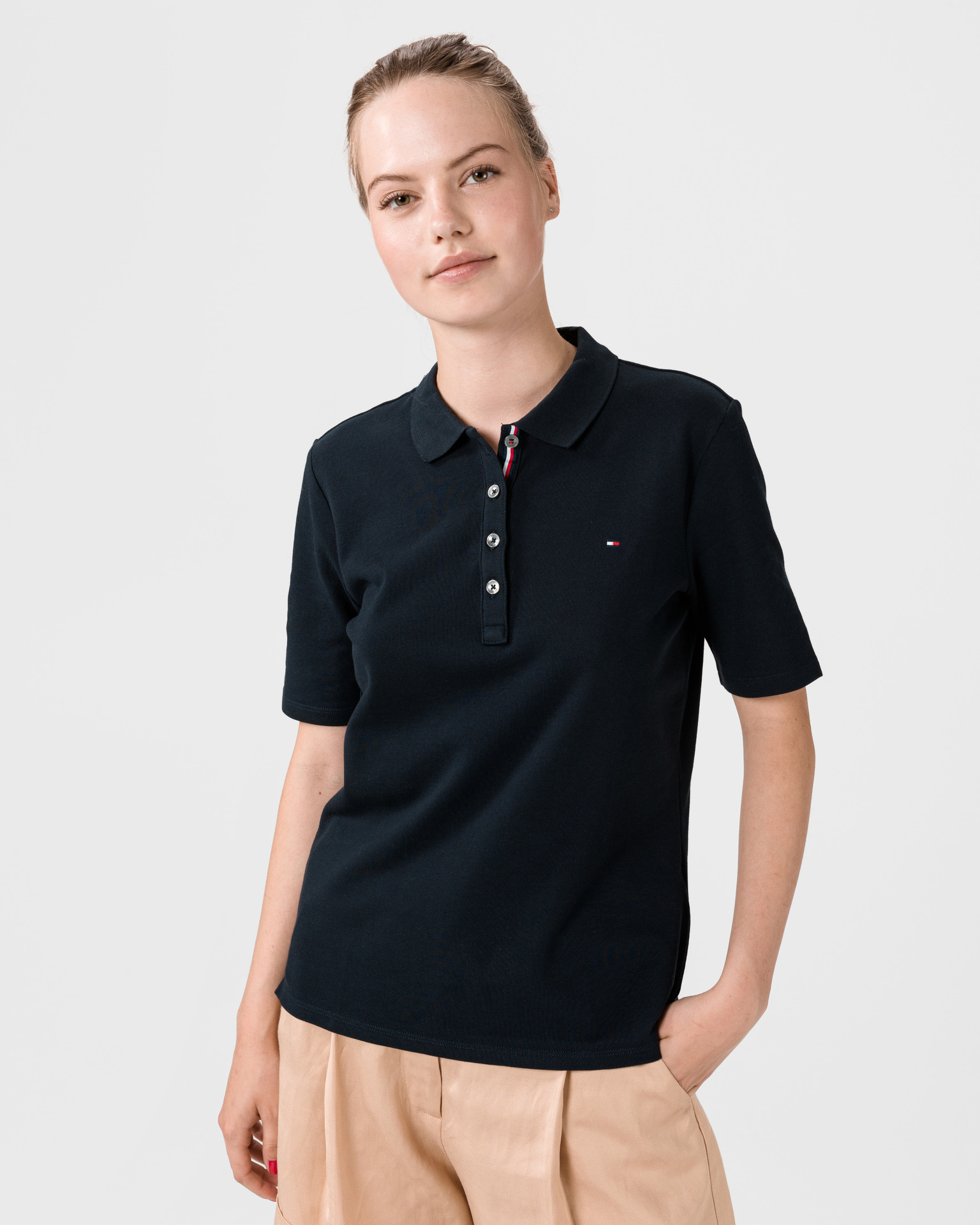 Obrázok Essential Polo tričko Tommy Hilfiger | Modrá | Dámske | XS