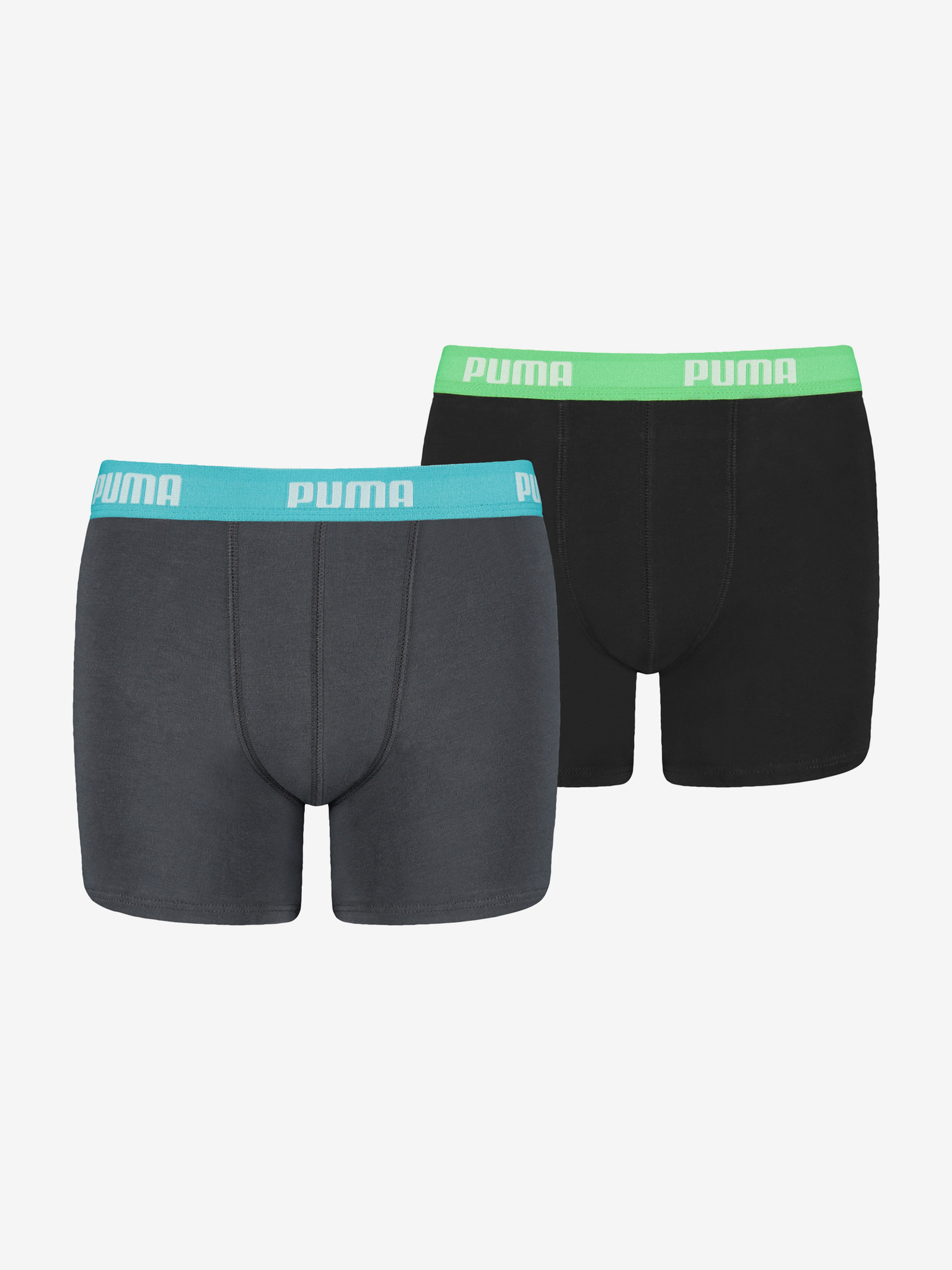 Obrázok Boxerky 2 ks detské Puma | Čierna Šedá | Chlapčenské | 152