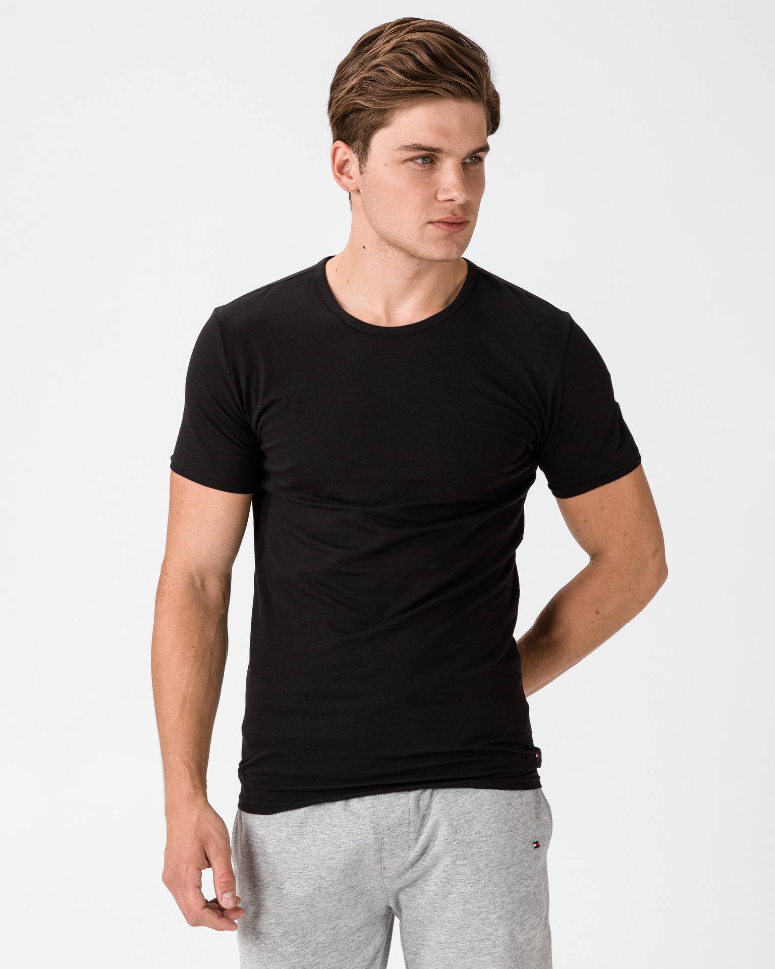 Obrázok Tommy Hilfiger Premium Essentials 3 Pack Tees Black L