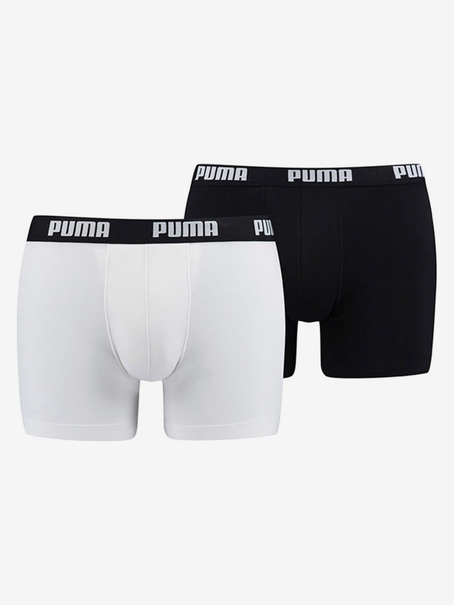 Obrázok Basic Boxerky 2 ks Puma | Čierna Biela | Pánske | M