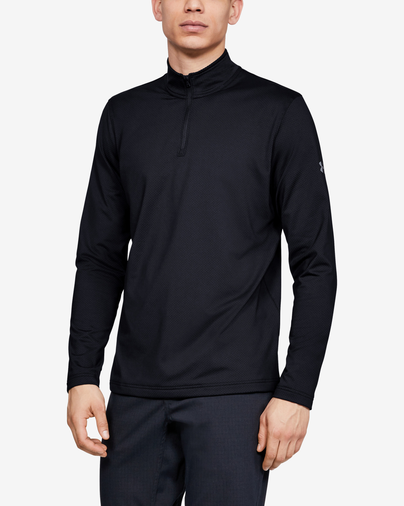 Obrázok LW ¼ Zip Tričko Under Armour | Čierna | Pánske | S