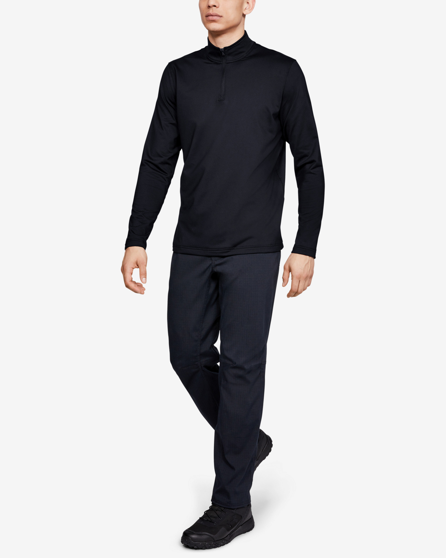 Obrázok LW ¼ Zip Tričko Under Armour | Čierna | Pánske | XXL