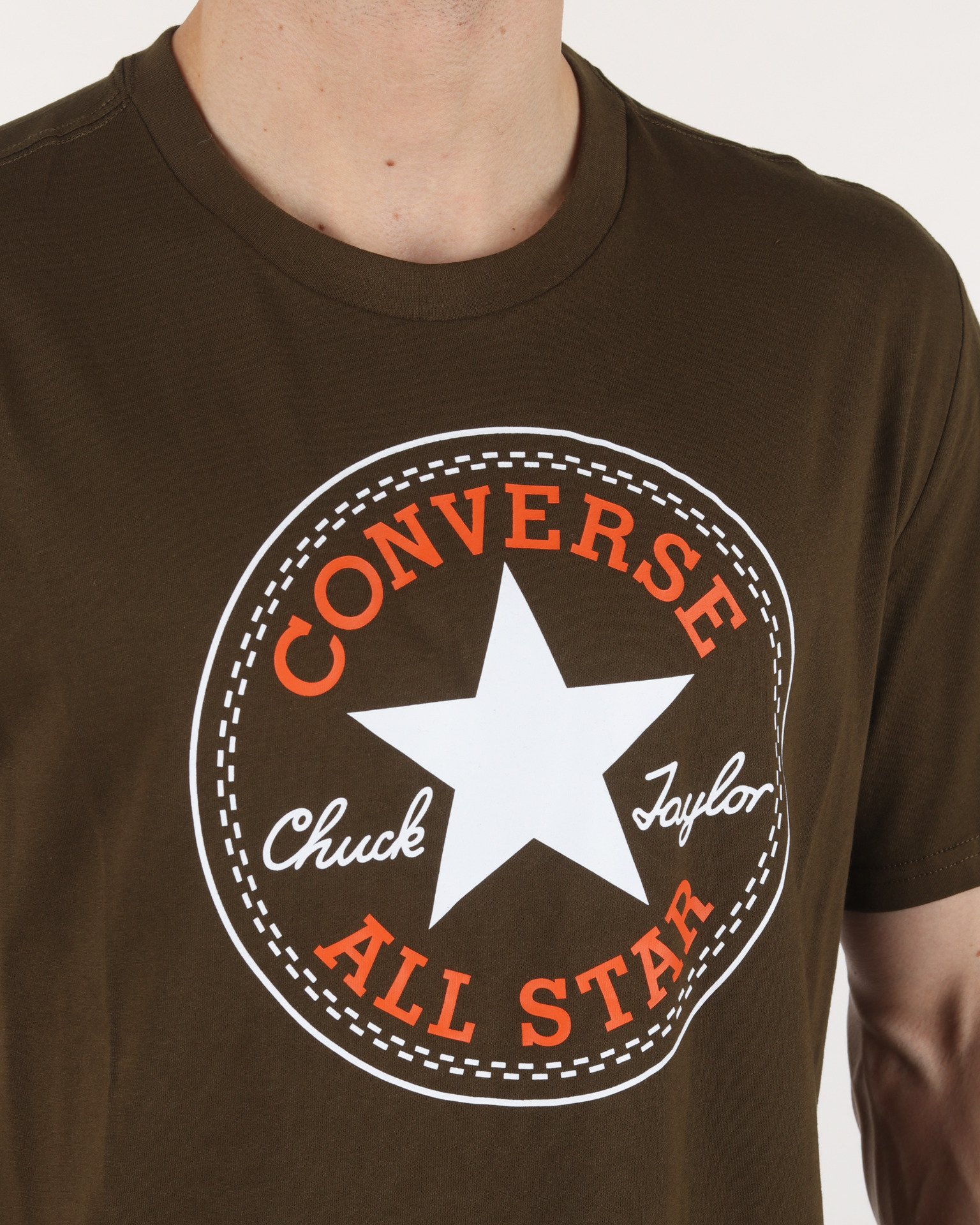 converse t shirt brown