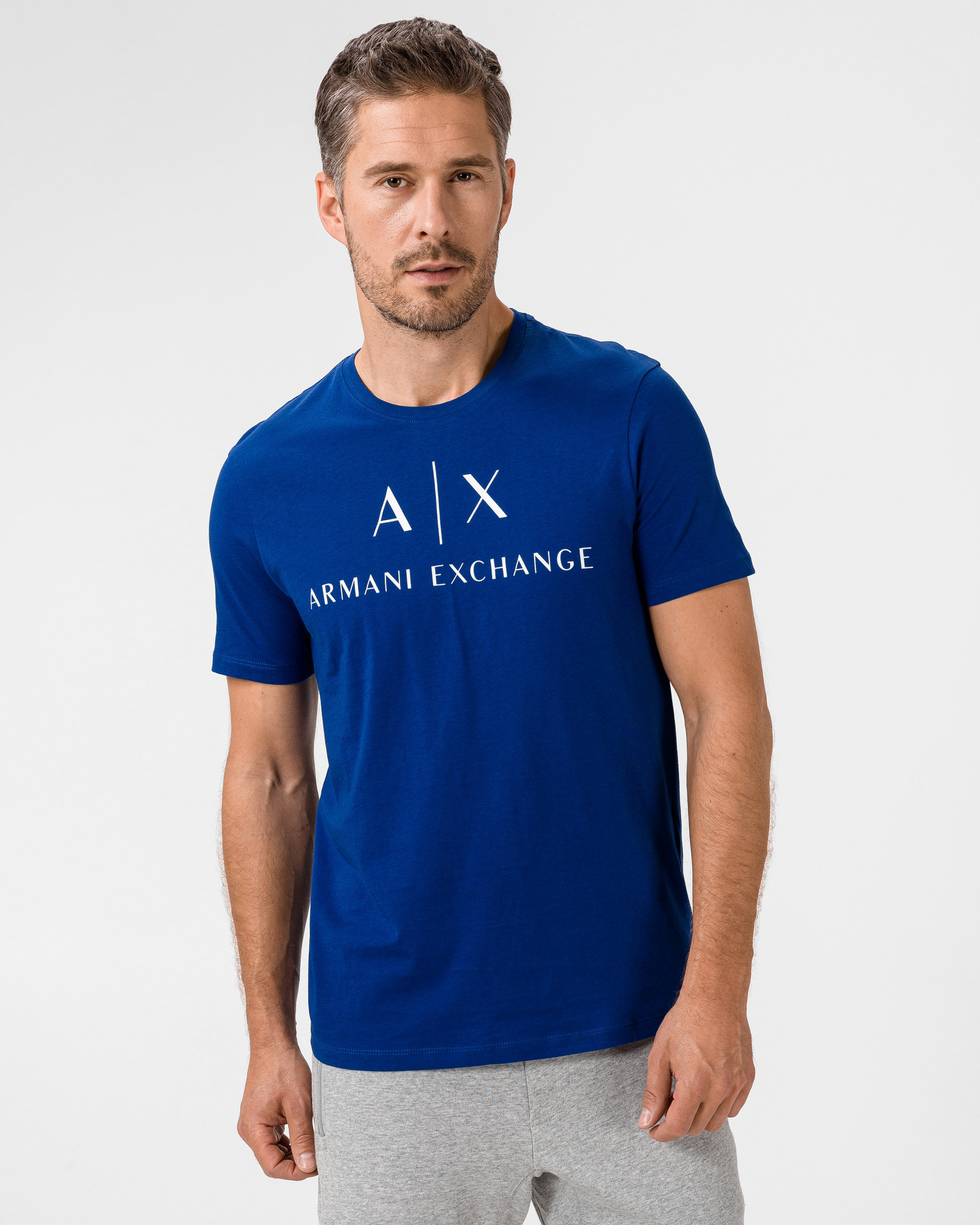 blue armani exchange shirt