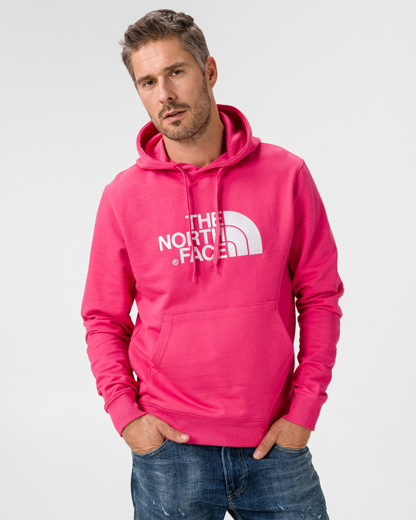 pink north face jumper