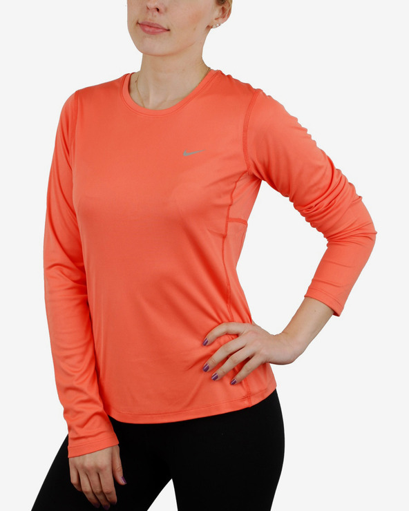 nike miler t shirt orange