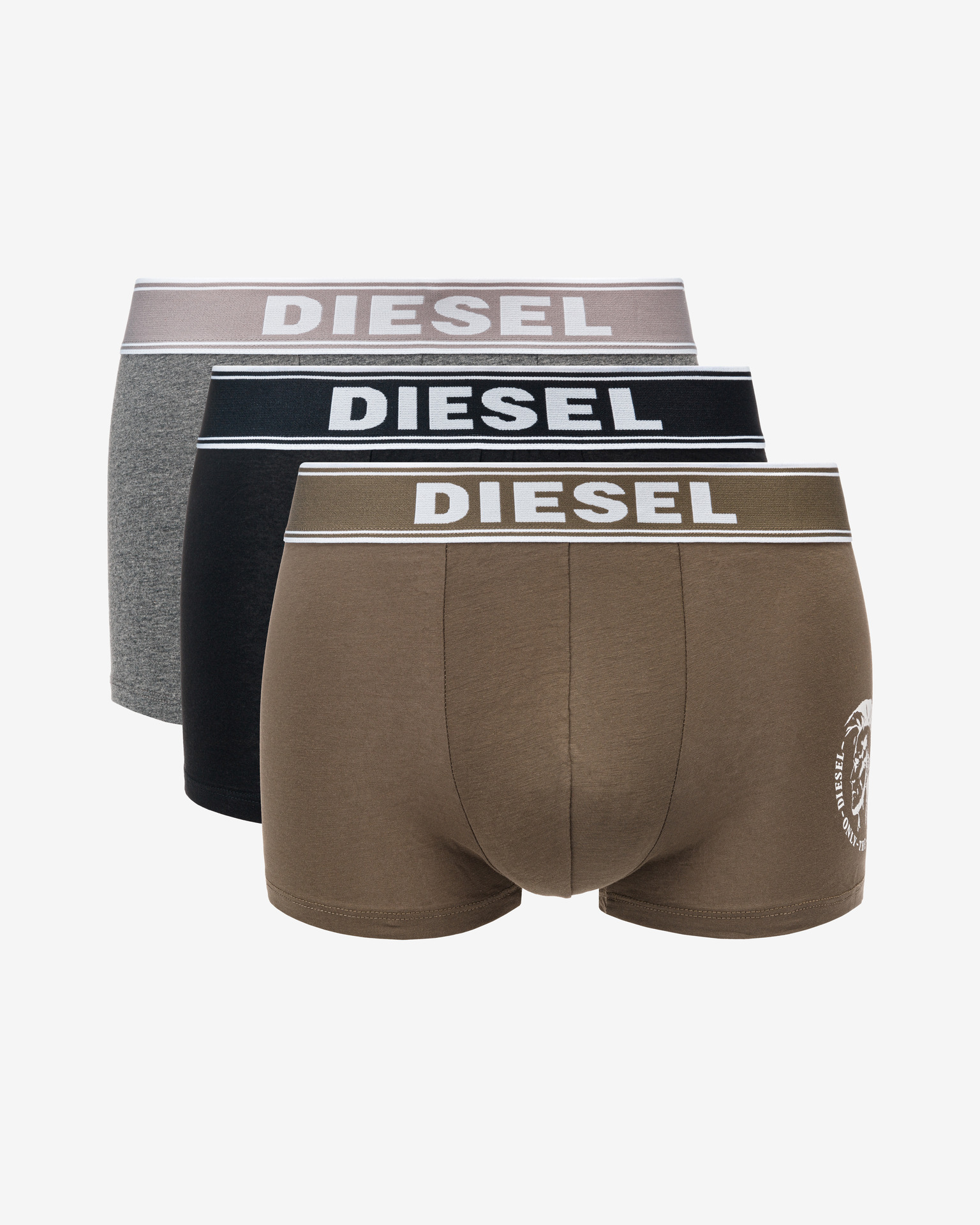 Obrázok Boxerky 3 ks Diesel | Čierna Hnedá Šedá | Pánske | XXL